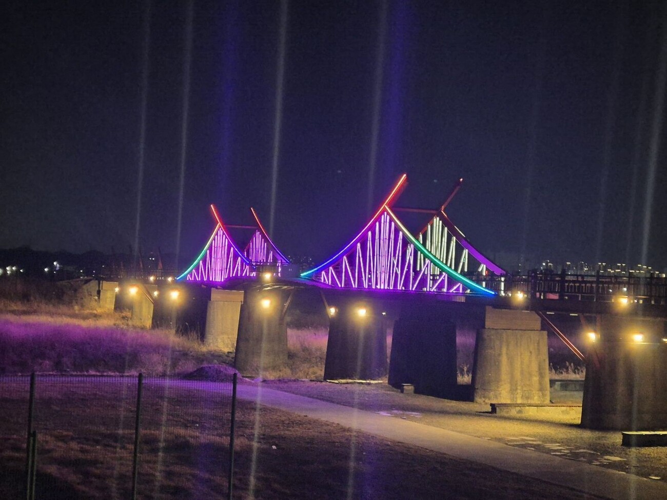 흥해 곡강천 생태공원 LED조명공원 보수 전기공사